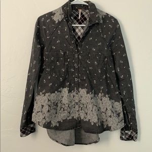 Free People Floral Top